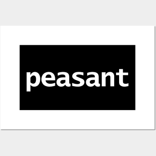 Peasant Typography White Text Posters and Art